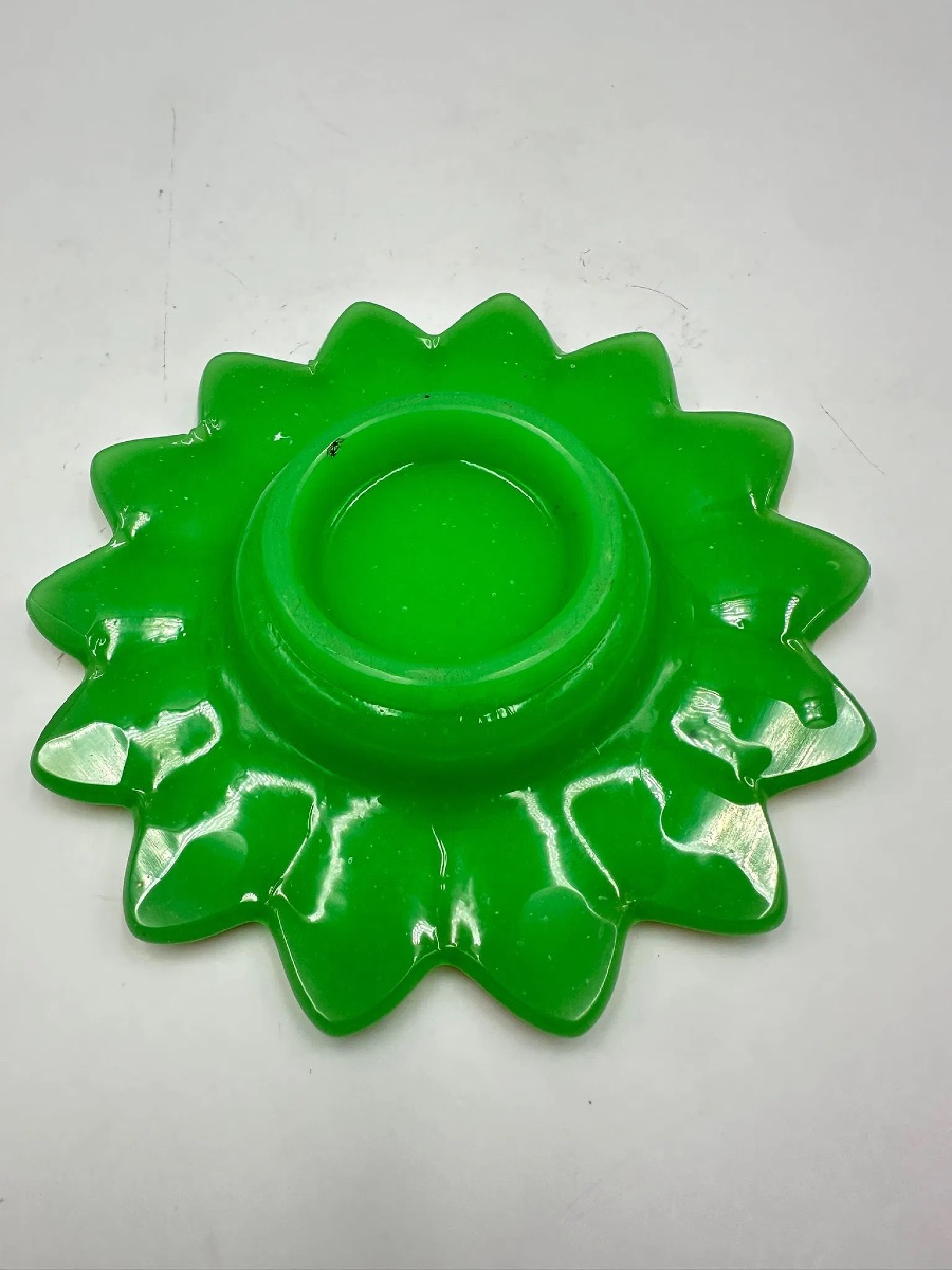 Zuccheriera e coperchio in opalina di Baccarat a forma di ananas «Pâte de riz», 1845-1865 #2-photo-6