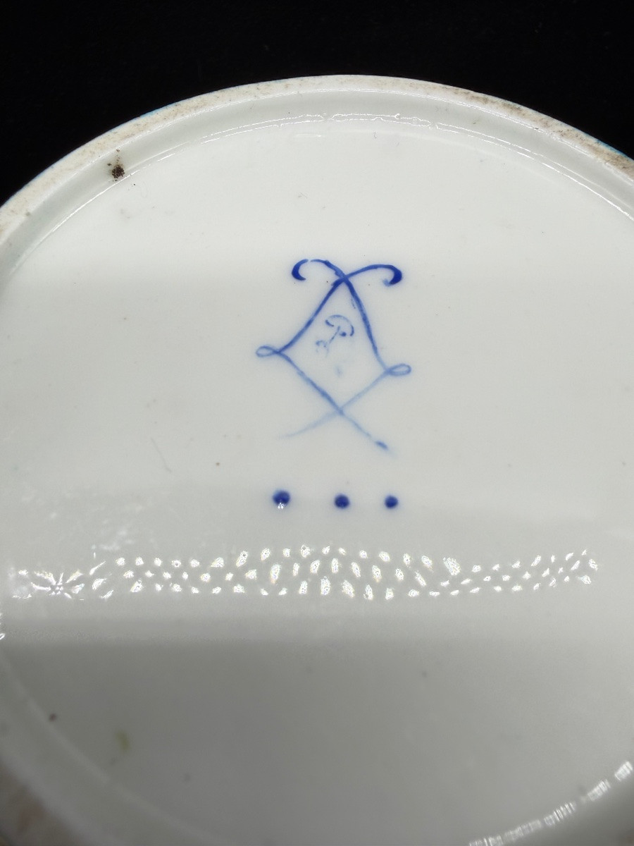 Barattolo per tabacco con coperchio, fondo blu celeste, Sèvres, 1768 circa-photo-4