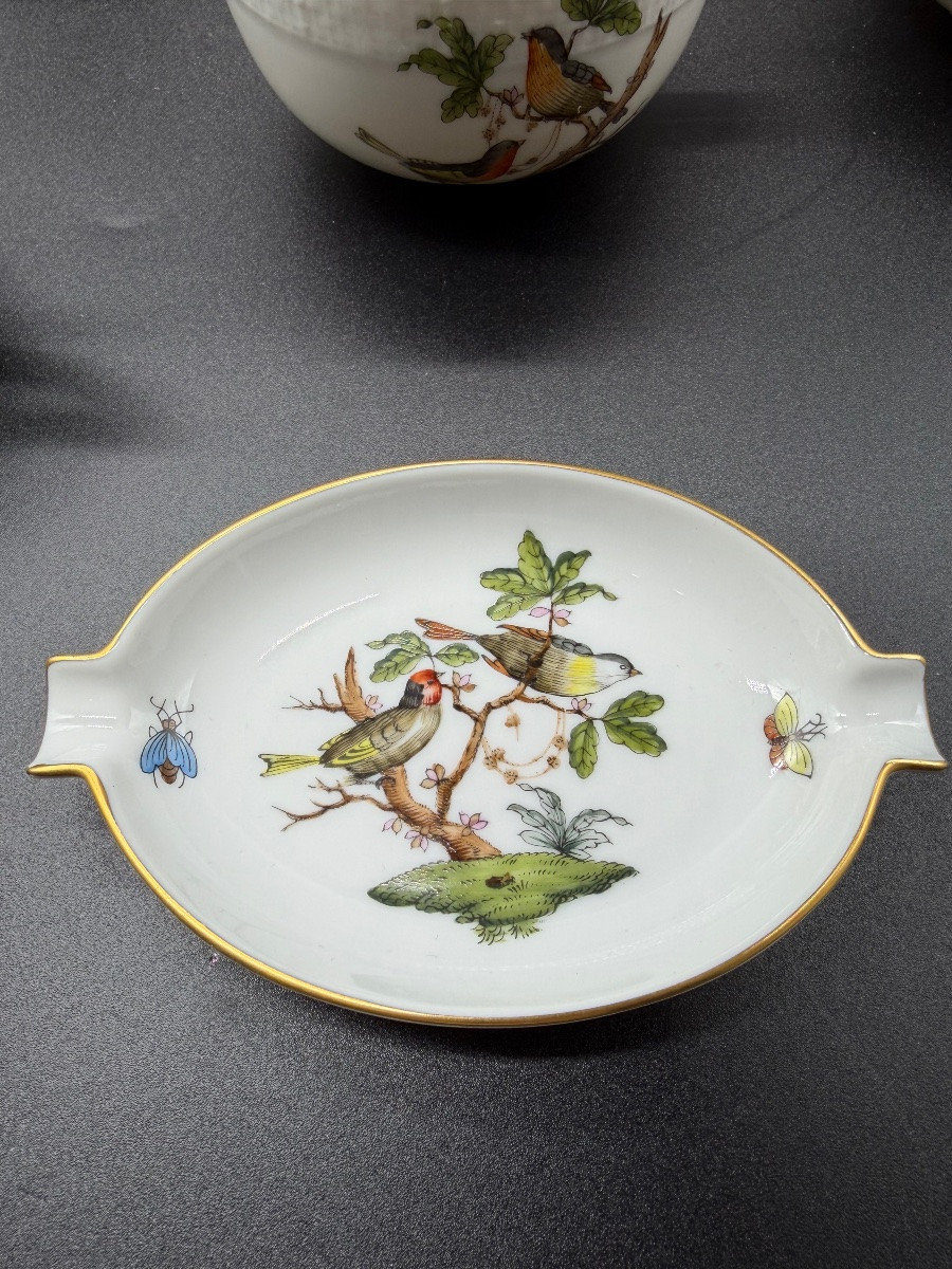 Servizio da tè in porcellana Herend, 25 pezzi, Rothschild-photo-8