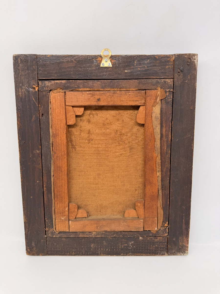 Napoleon Parisiani Olio su tela, 1909. Vergine con Bambino-photo-4