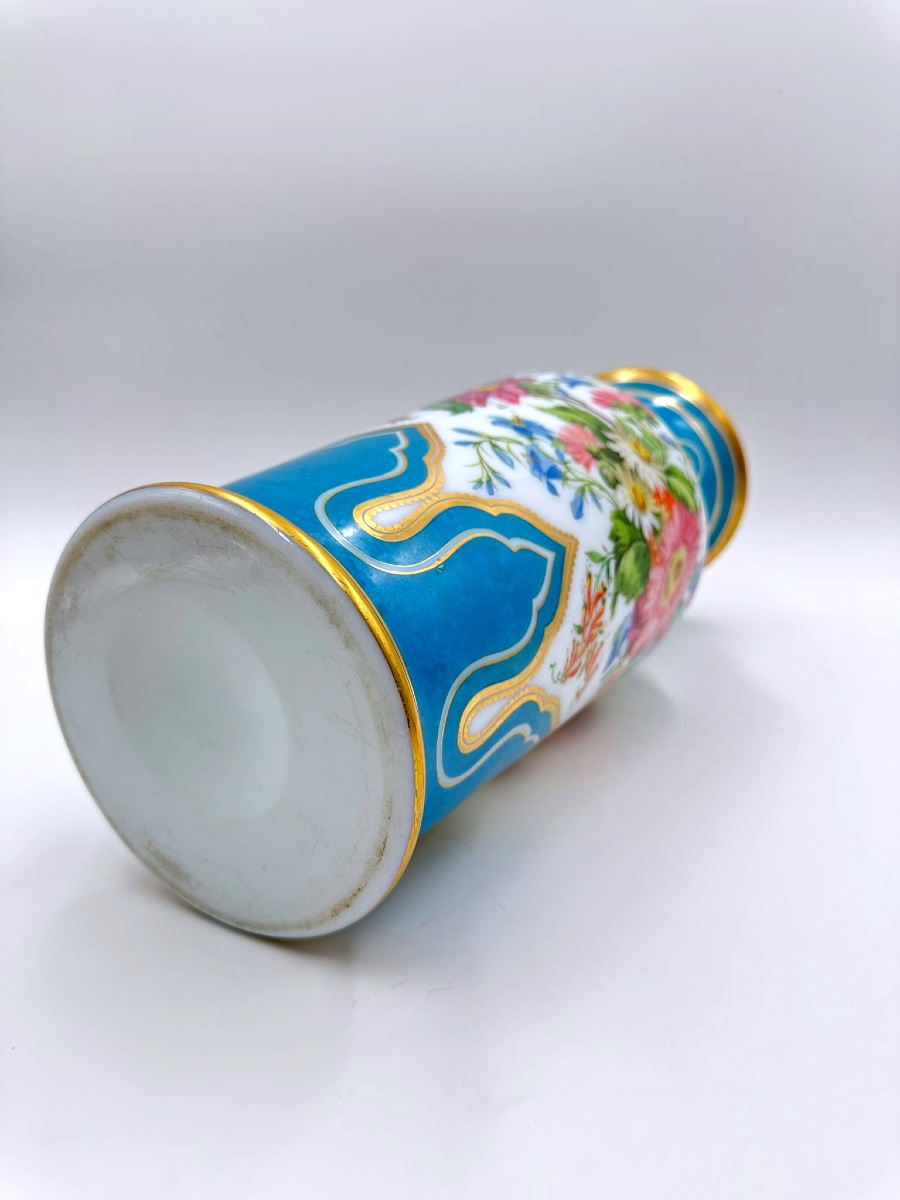 XIX eme Vaso in vetro opalino francese di Jean François Robert, vaso grande-photo-4