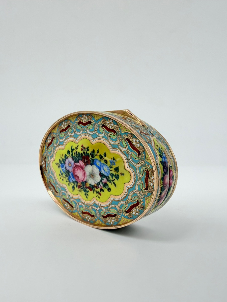 Tabacchiere ovali in oro e smalto per il mercato ottomano, Ginevra, 1830 circa-photo-3