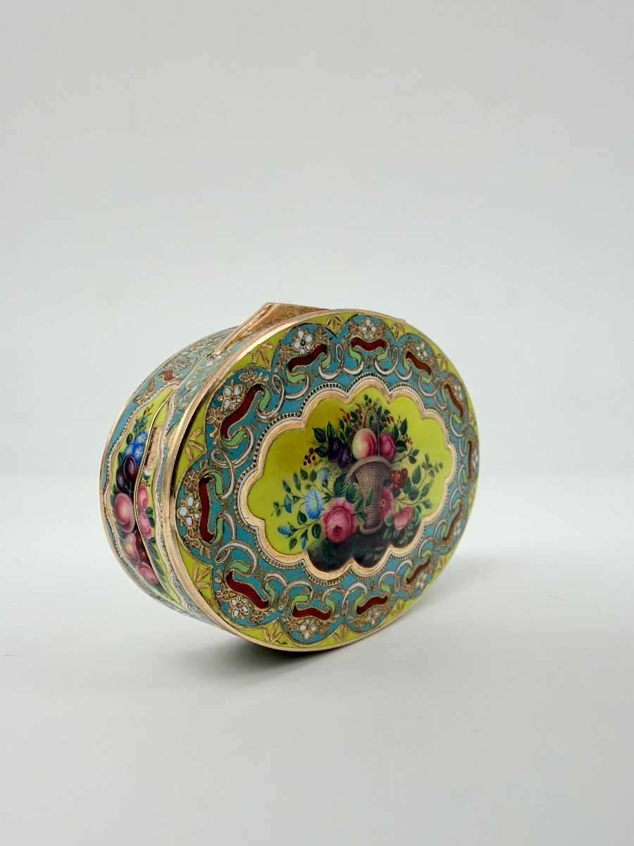 Tabacchiere ovali in oro e smalto per il mercato ottomano, Ginevra, 1830 circa-photo-4