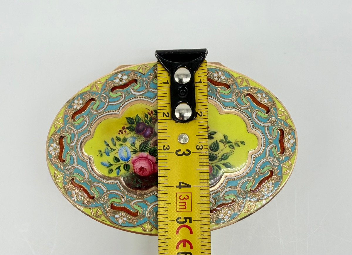 Tabacchiere ovali in oro e smalto per il mercato ottomano, Ginevra, 1830 circa-photo-2