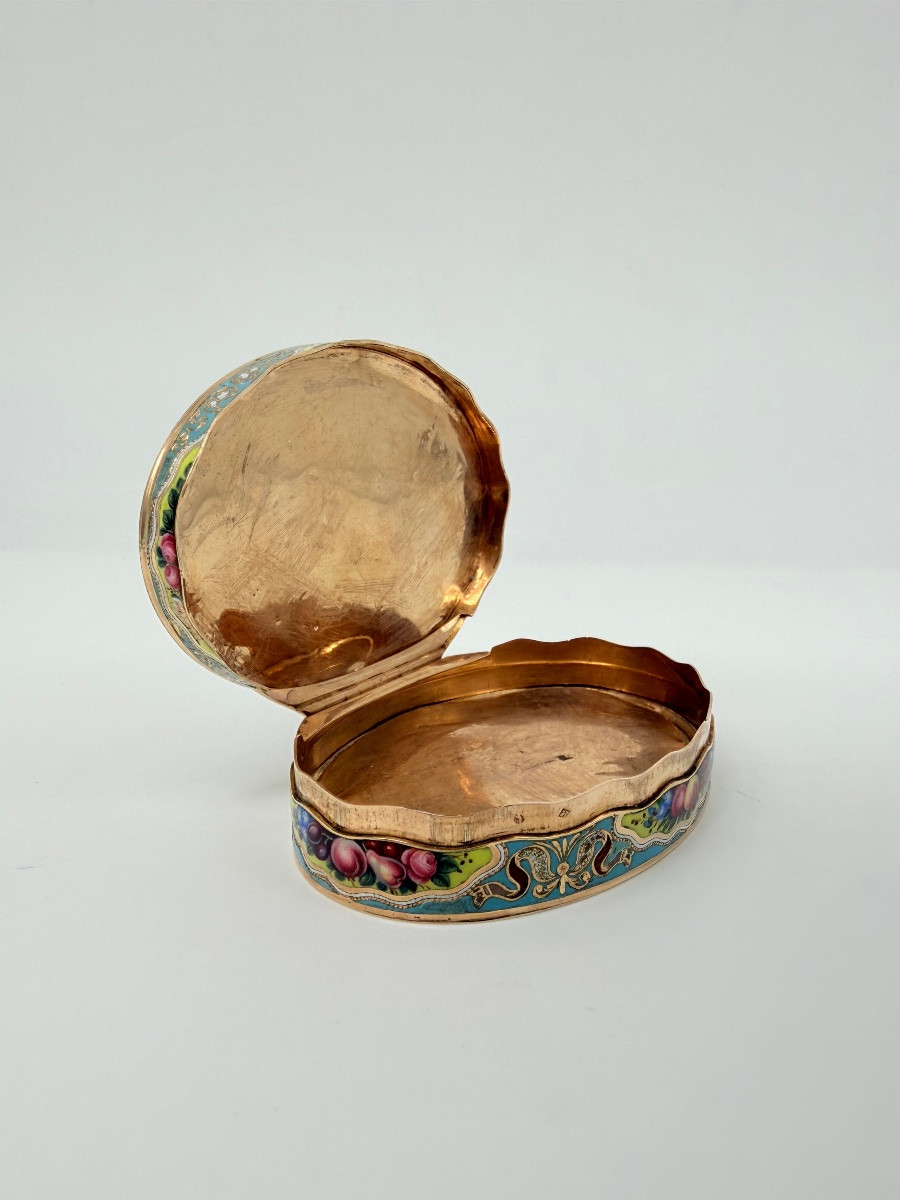 Tabacchiere ovali in oro e smalto per il mercato ottomano, Ginevra, 1830 circa-photo-3