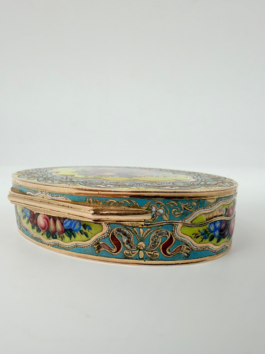 Tabacchiere ovali in oro e smalto per il mercato ottomano, Ginevra, 1830 circa-photo-6