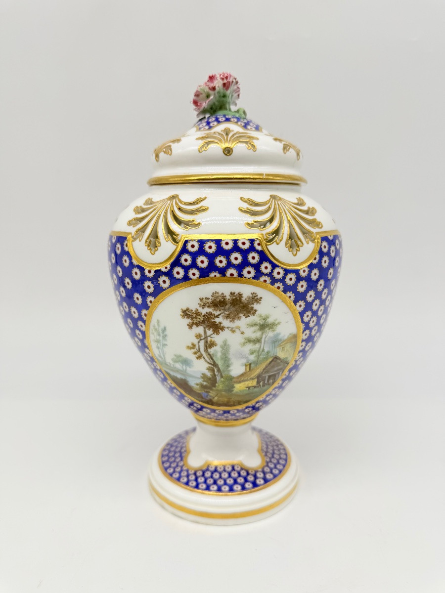 Porcellana di Sèvres «Beau Bleu» «Œil-de-perdrix», pot-pourri, The Wallace Collection-photo-3