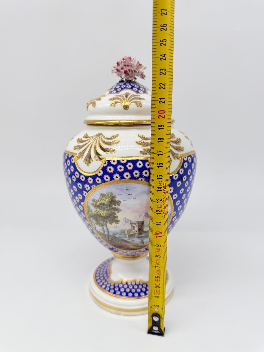 Porcellana di Sèvres «Beau Bleu» «Œil-de-perdrix», pot-pourri, The Wallace Collection-photo-1