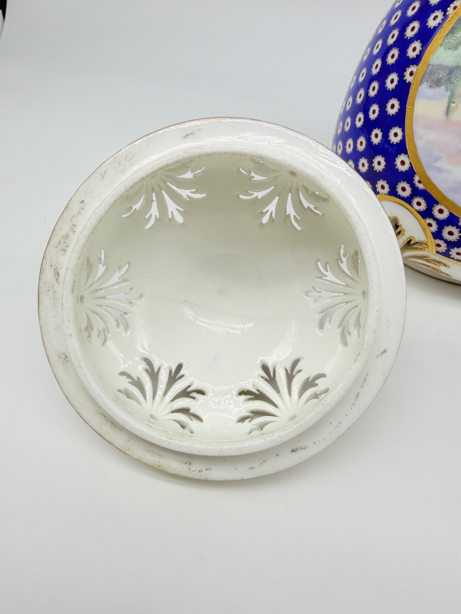 Porcellana di Sèvres «Beau Bleu» «Œil-de-perdrix», pot-pourri, The Wallace Collection-photo-5