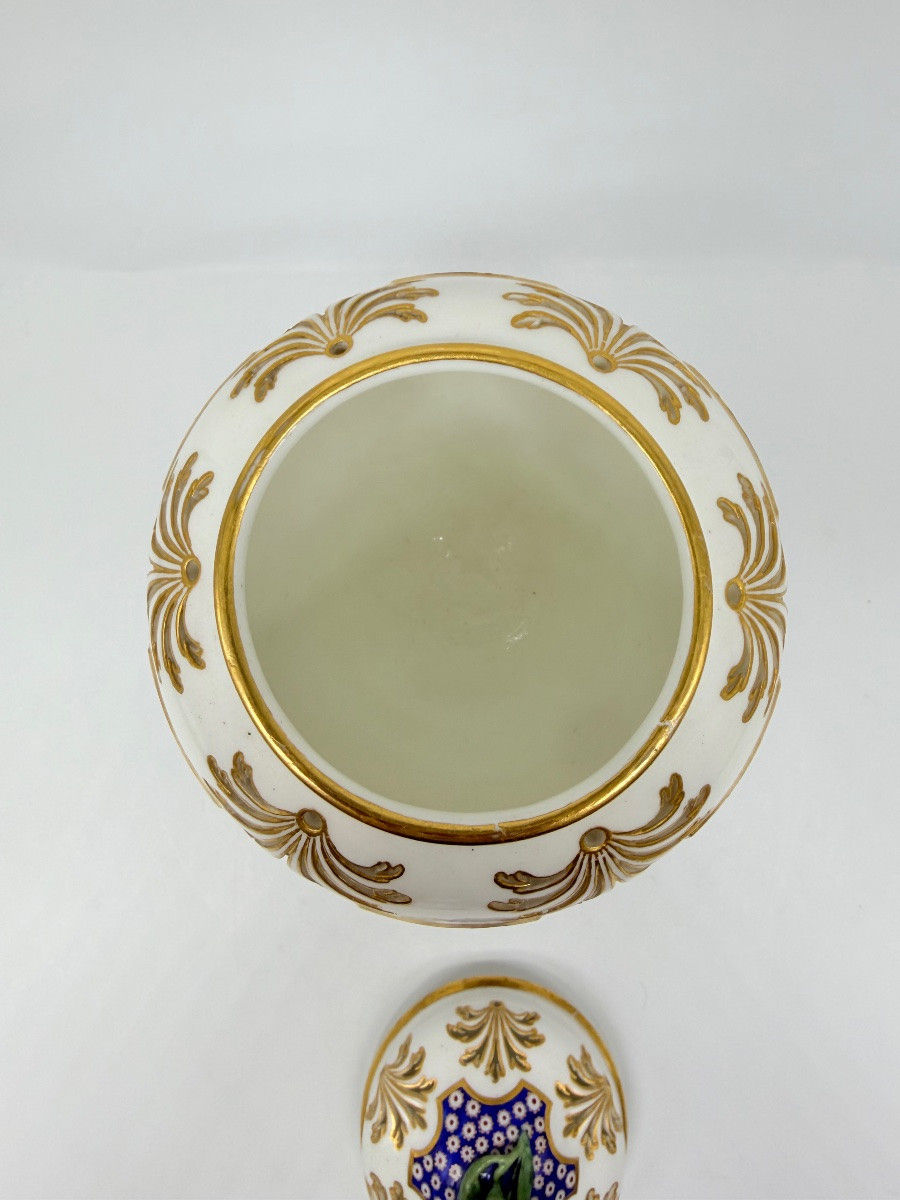 Porcellana di Sèvres «Beau Bleu» «Œil-de-perdrix», pot-pourri, The Wallace Collection-photo-6