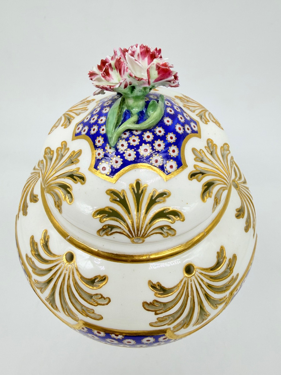 Porcellana di Sèvres «Beau Bleu» «Œil-de-perdrix», pot-pourri, The Wallace Collection-photo-7