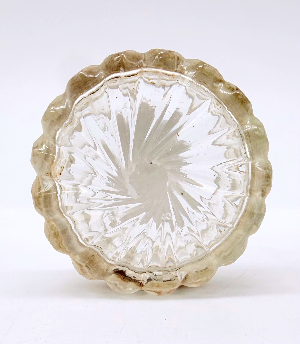 Baccarat cristallo scatola raffigura De Beaumarchais,Époque Charles X-photo-3