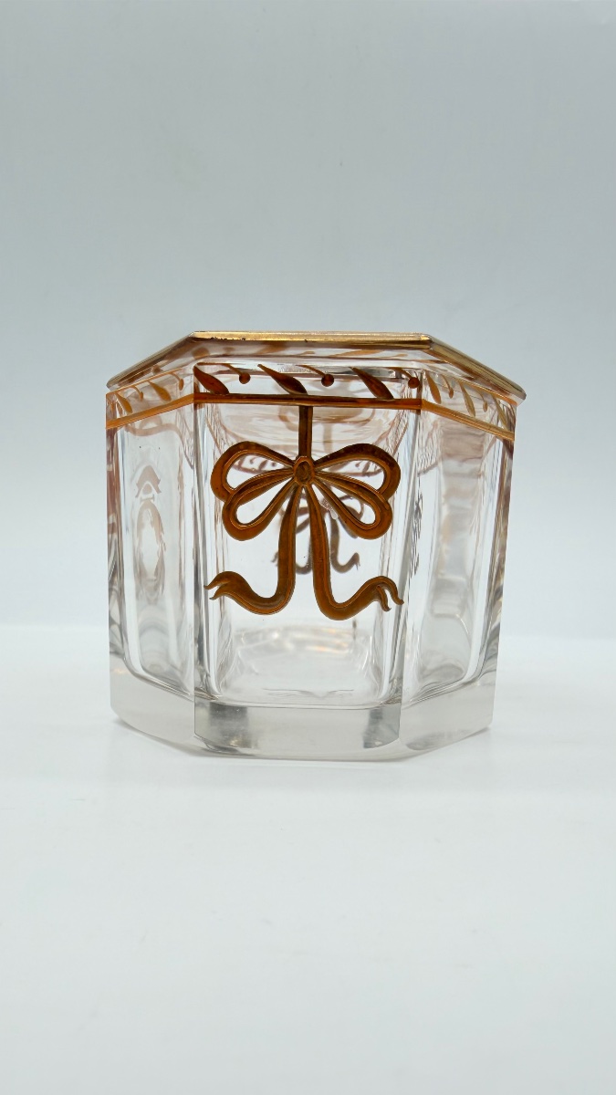 Portagioie in vetro di Baccarat, epoca Napoleone III-photo-3