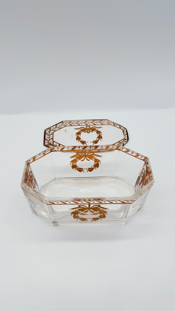 Portagioie in vetro di Baccarat, epoca Napoleone III-photo-4