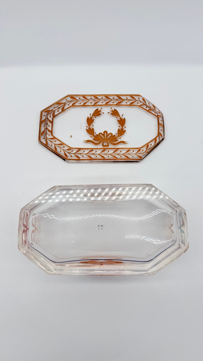 Portagioie in vetro di Baccarat, epoca Napoleone III-photo-6