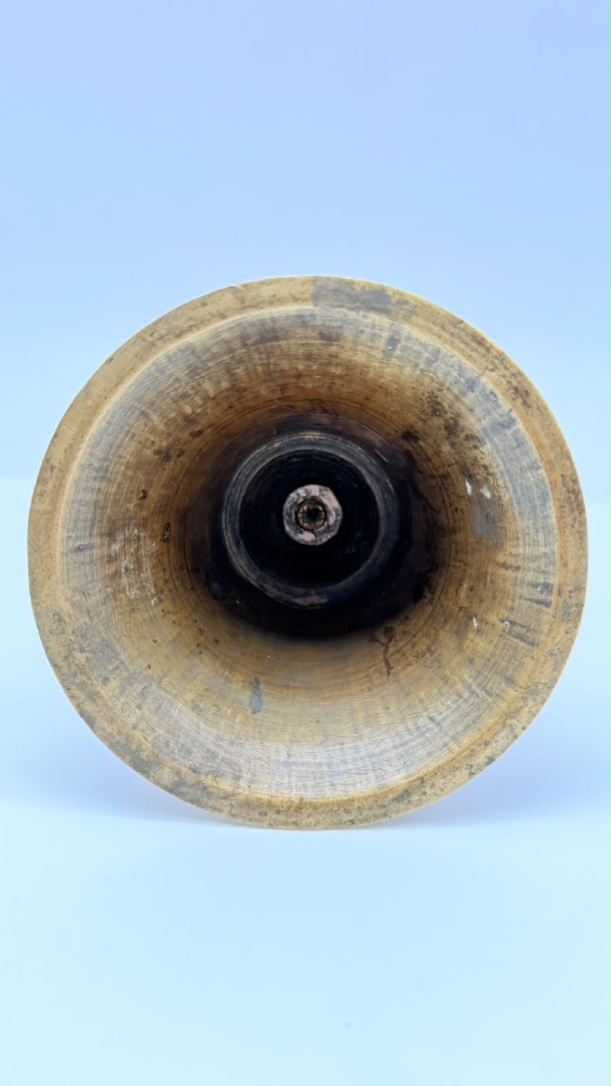 Portacandele islamico in stile mamelucco, in ottone con intarsi in argento. XIX secolo-photo-6