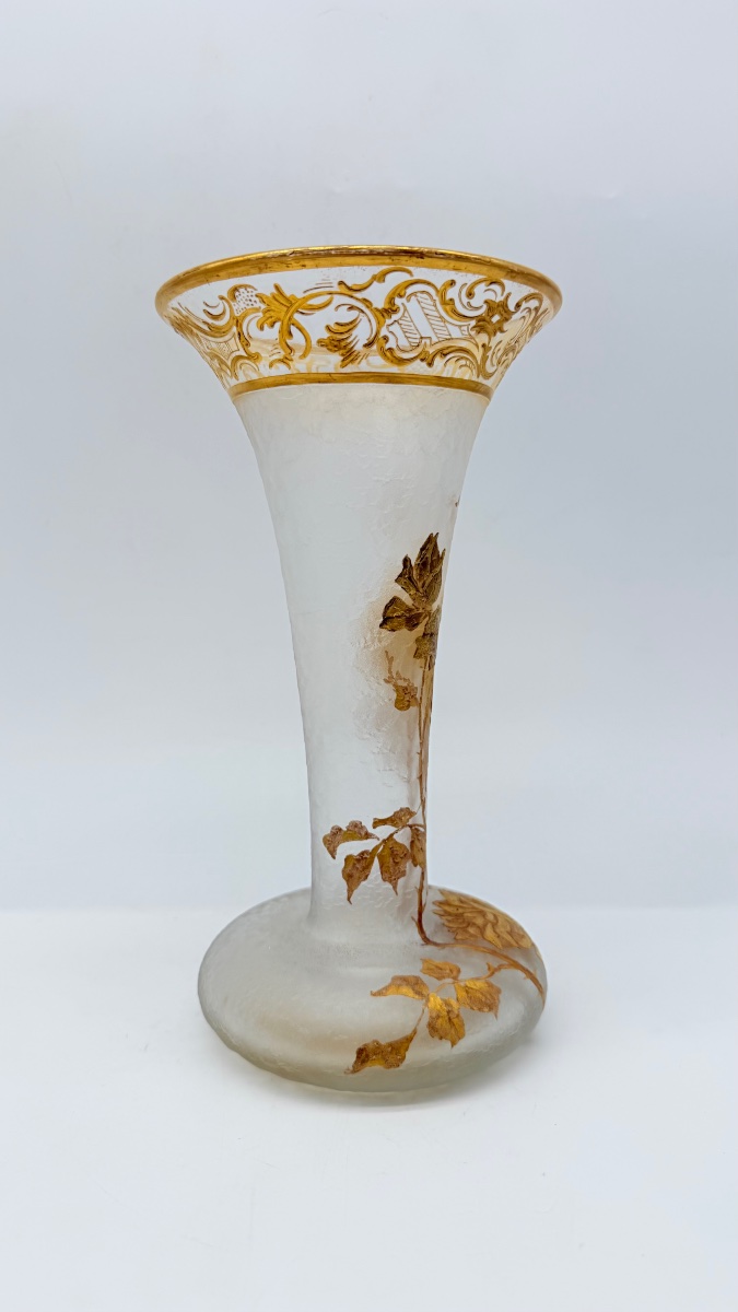 Vaso in cristallo Baccarat, modello giapponese, XIX secolo.-photo-1