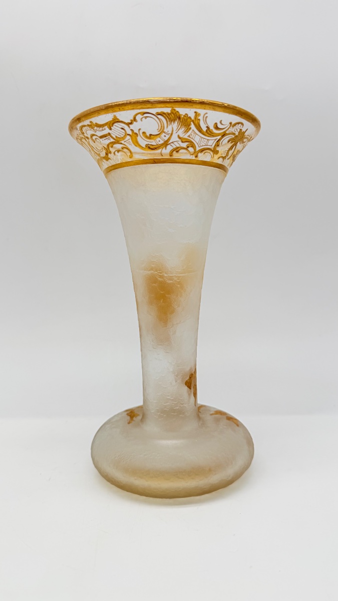 Vaso in cristallo Baccarat, modello giapponese, XIX secolo.-photo-2