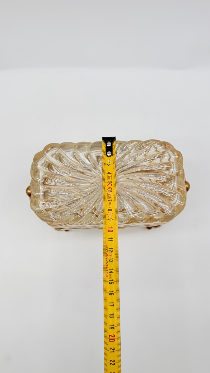 Grande cofanetto in cristallo Baccarat, XIX secolo-photo-5