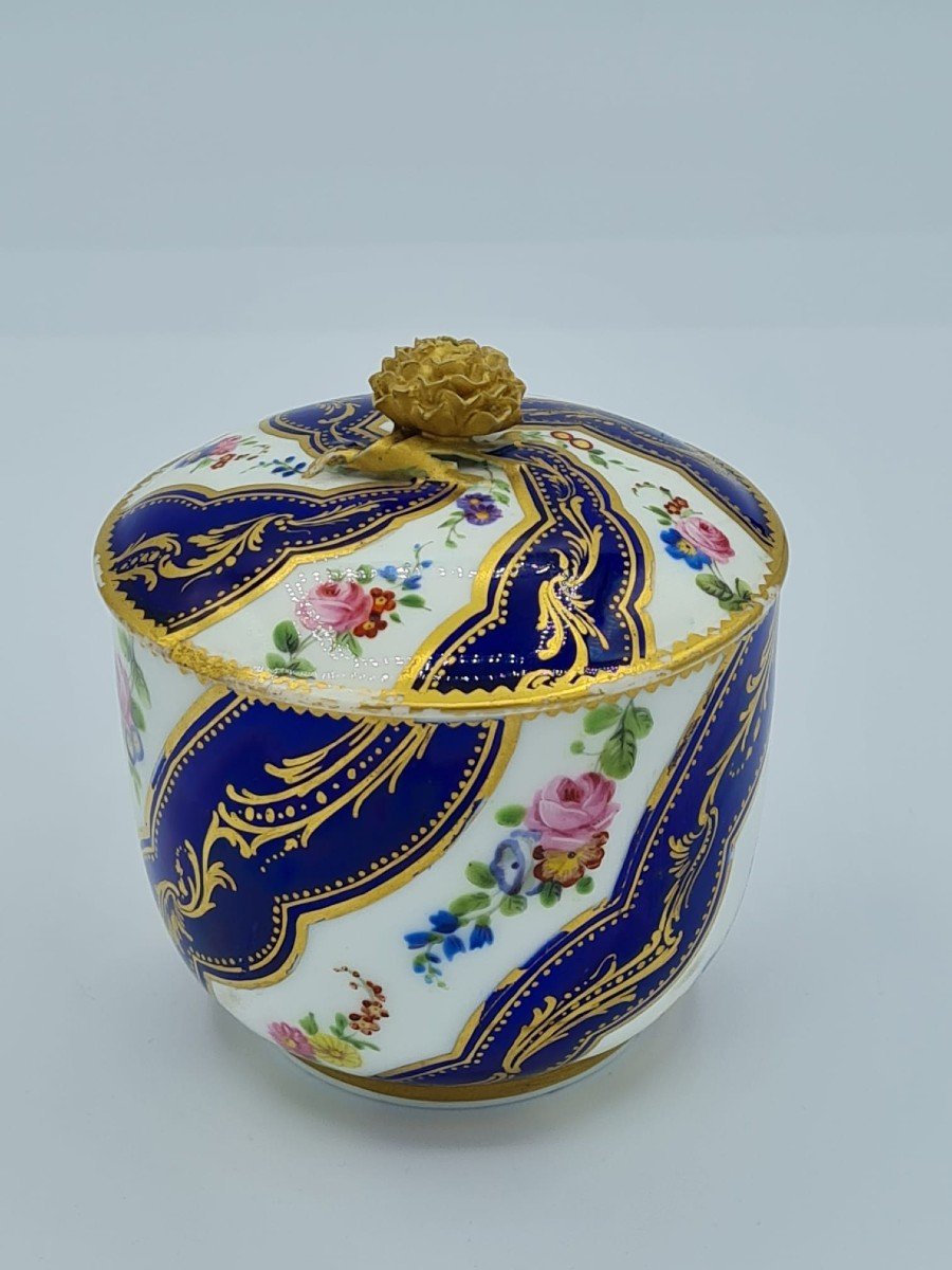 Vincennes (sèvres), Sucrier En Porcelaine Du XVIIIe Siècle-photo-5