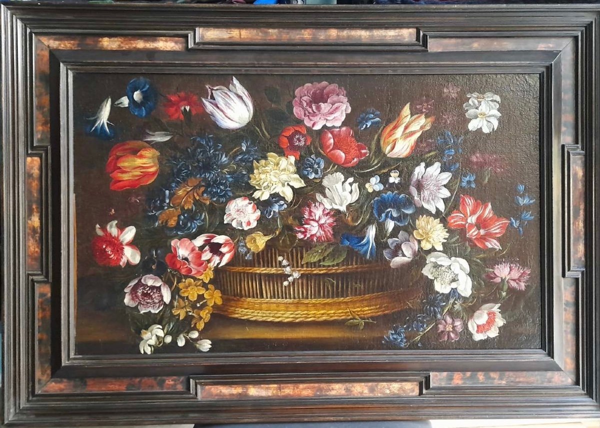  Peinture Flamande Du XVIIIe Siècle, Huile Sur Panneau