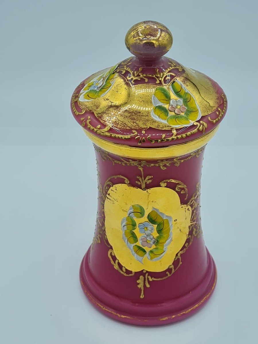 Vase Ancien En Verre Opalin-photo-2