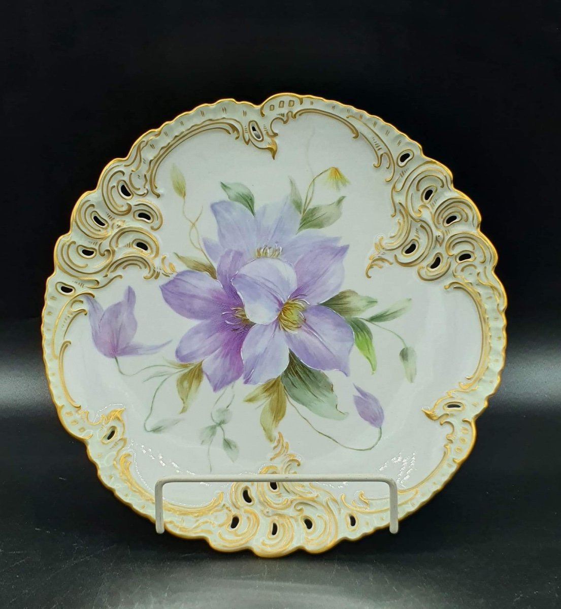 Assiettes En Porcelaine De Nymphenburg Peinte A La Main, Lot De 6-photo-6