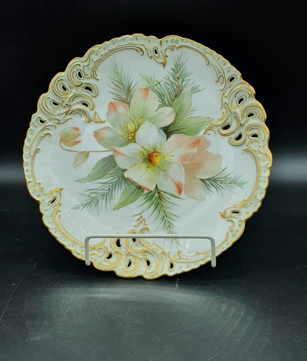 Assiettes En Porcelaine De Nymphenburg Peinte A La Main, Lot De 6-photo-7