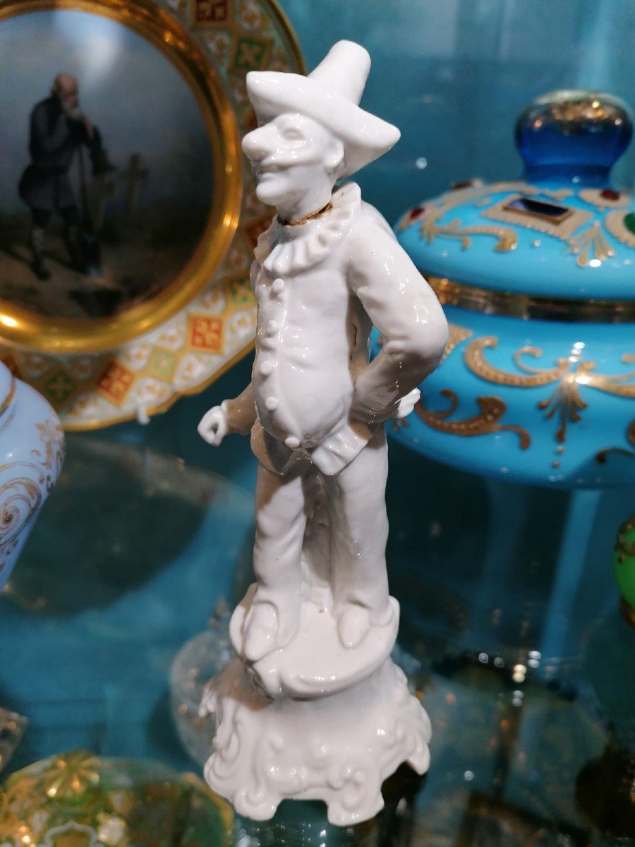 Capodimonte, figurine de Pulcinella de la Commedia dell'arte-photo-4