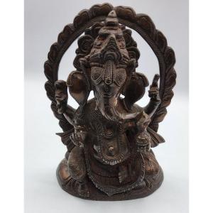Scultura De Dieu Bouddha éléphant, Ganesh En Bronze