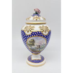 Porcellana di Sèvres «Beau Bleu» «Œil-de-perdrix», pot-pourri, The Wallace Collection
