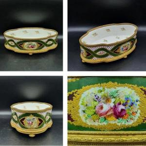 Centre De Table En Porcelaine De Sevres,tres Grand