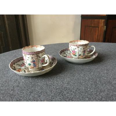Pair Of 18th Century Porcelain Cups