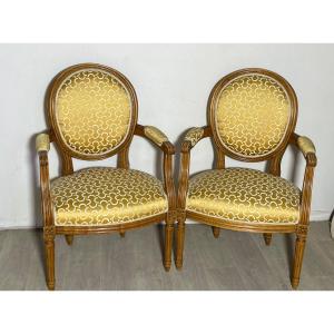 Pair Louis XVI Armchairs