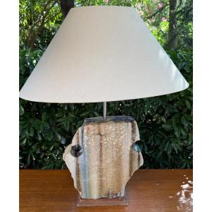 Enameled Stone Lamp 