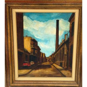 Oil On Canvas Sabadell De Taule