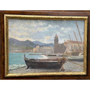 Pair Of Views Of Collioure 