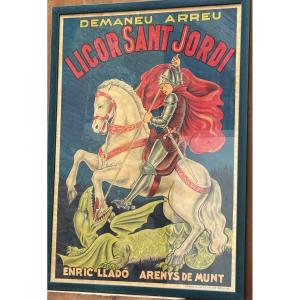 San Jordi Liqueur Poster