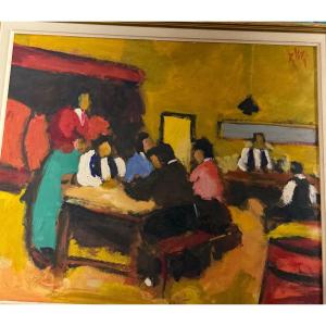 Oil On Wood By Felipe Vila