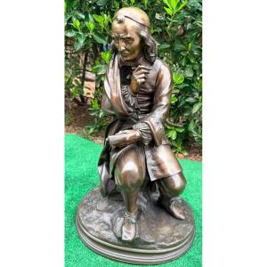 Large Bronze Depicting Voltaire
