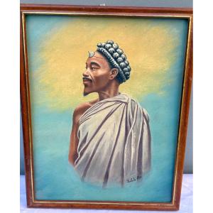 African Oil On Canvas 