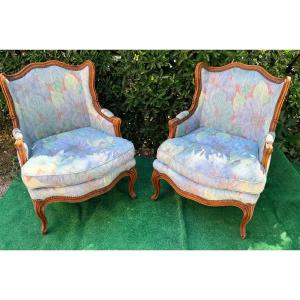 Pair Of Armchairs In The Louis XV Style