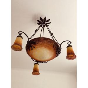Muller Art Deco Chandelier 