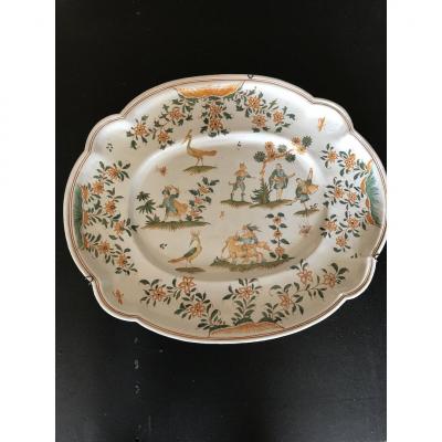 Dish Moustiers XIX Century
