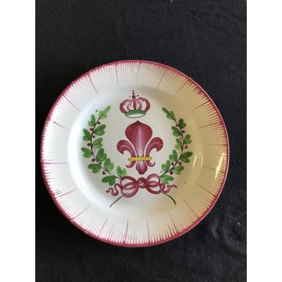 Fleur De Lys Islettes Plate