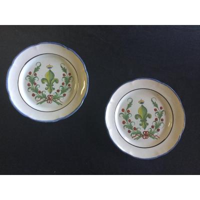 Paire d'Assiettes Waly