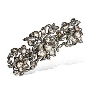 A 18th Century Silver & Diamonds Brooch 