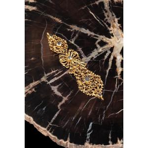 A 18th Century Portuguese Pendant In Gold And Diamonds, Porto 1785-1794