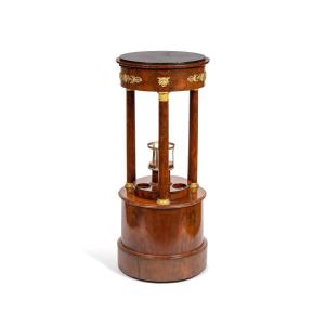 Barbière In Mahogany And Gilt Bronze, Empire Period, Circa 1810, With Secret Opening