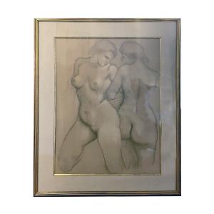 Aristide Maillol (1861-1944) Print On Paper. Female Representations.